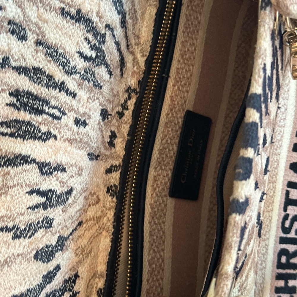 Christian Dior Bolso Lady D-Lite Lienzo Bordado Mediano - Picture 7 of 12